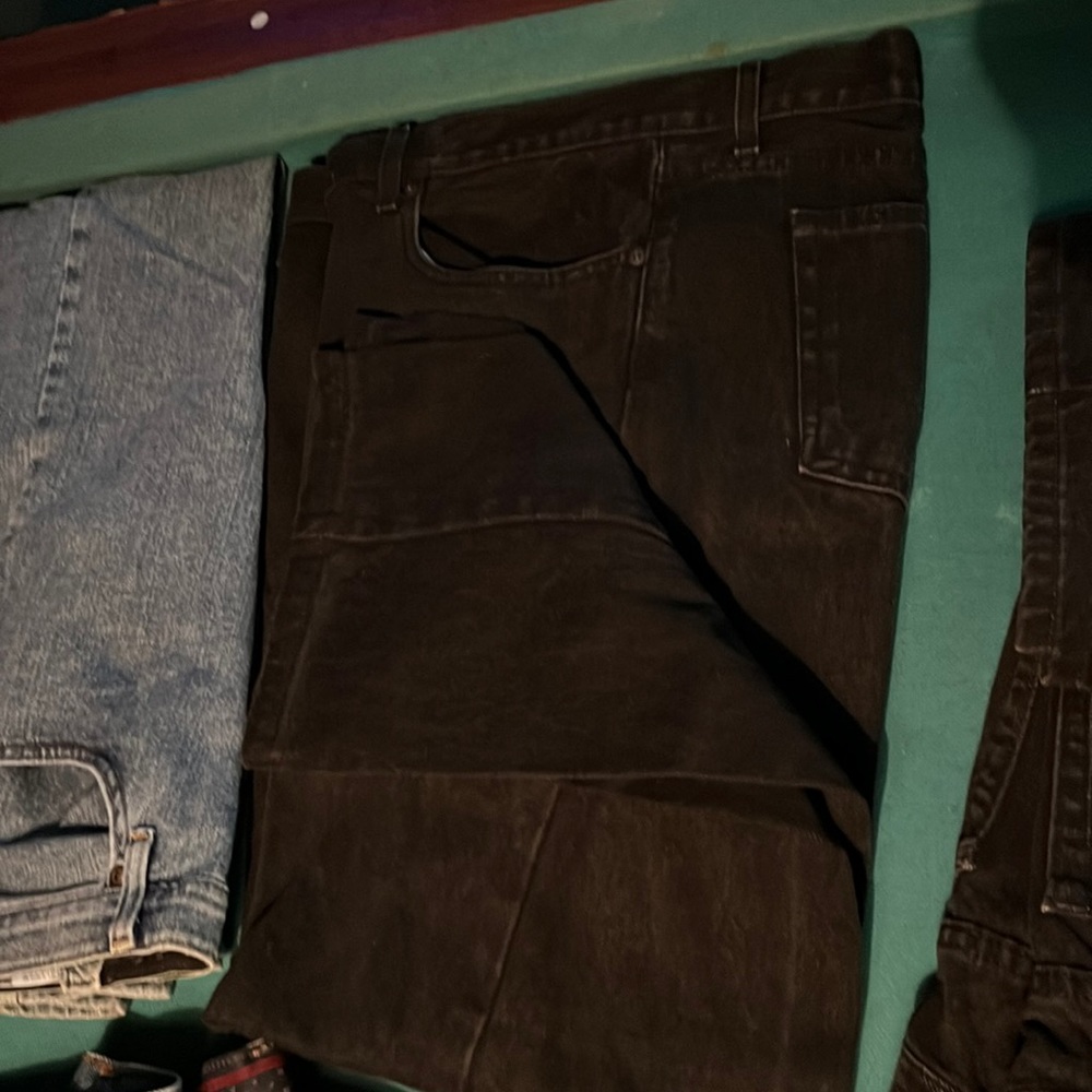 Mens George Jeans - Black - Size 42x 32